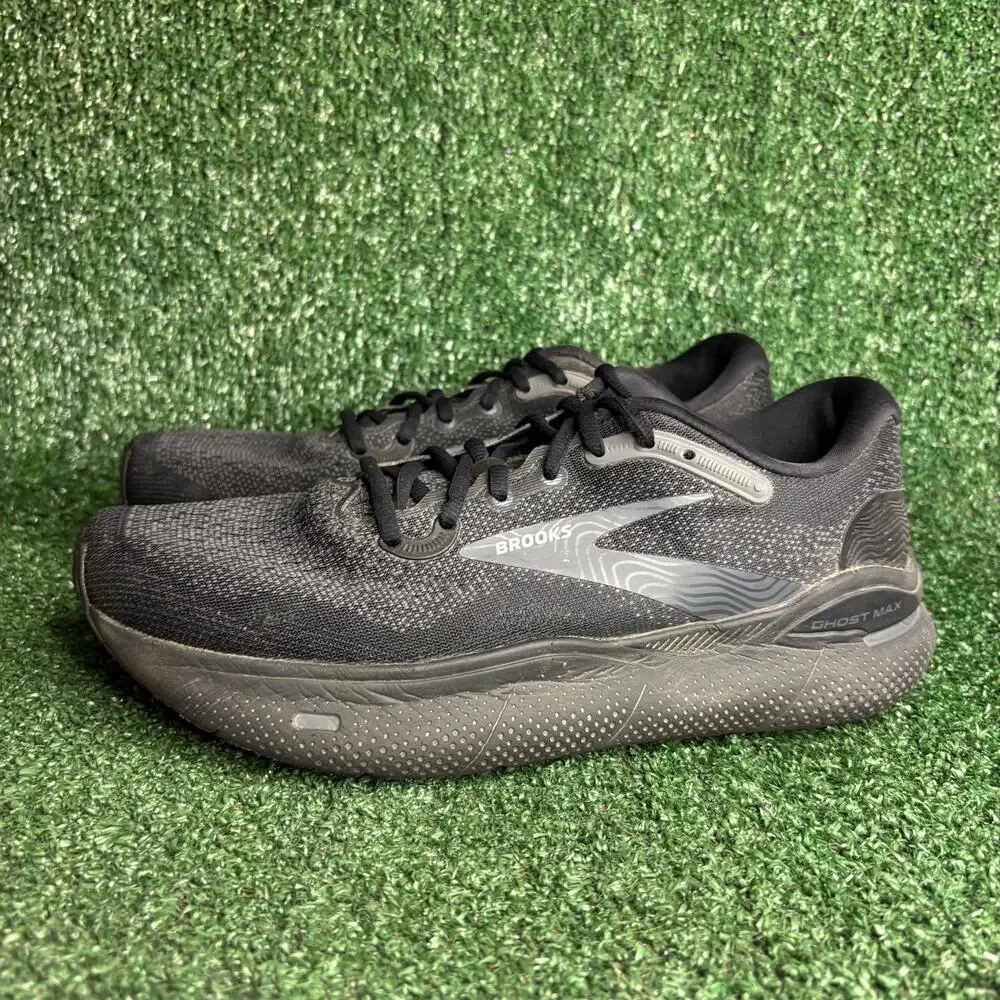 Brooks Ghost Max Running Shoes‎ Cushion Neutral Black Grey Womens Size 10B
